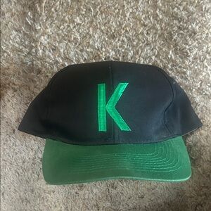 Vintage Kool Cigarettes Black and Green Cap with K Logo